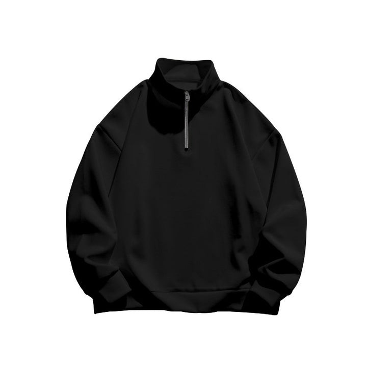 Dame sweatshirt med halv lynlås og oversized pasform Stilla