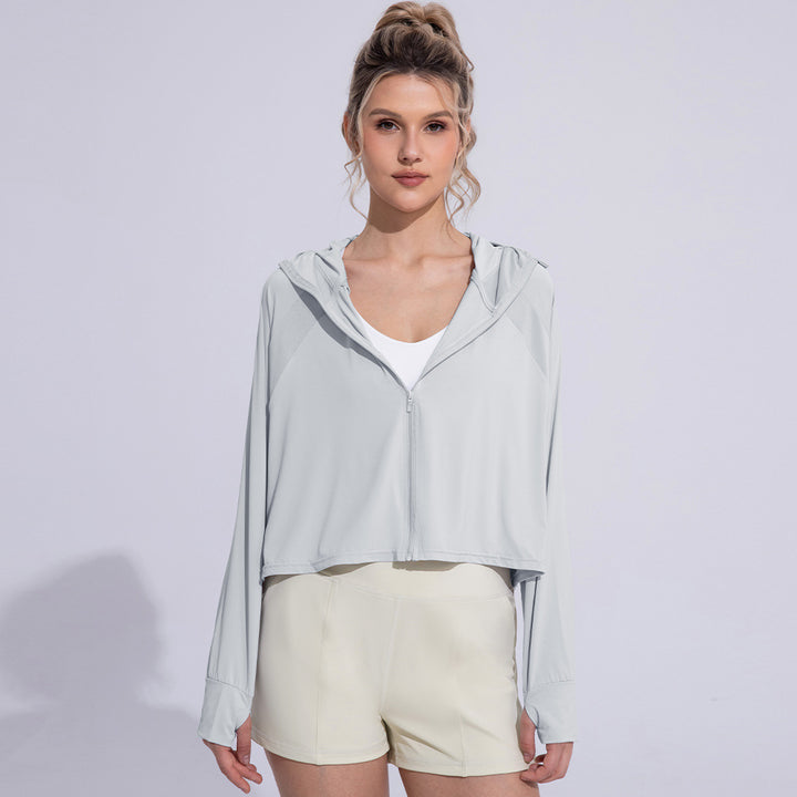 Dame Sporty Hoodie Jakke med let, åndbart materiale og innovativt snit Stilla