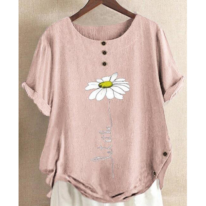 Dame Fritid broderet T-shirt Stilla