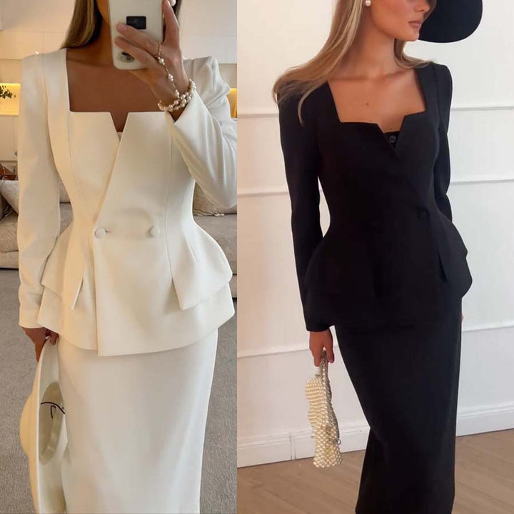 Dame Blazer-kjole med moderne snit og figursyet pasform Stiila