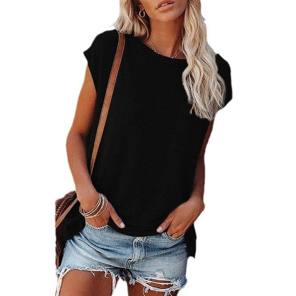 Dame Oversized T-shirt med afslappet snit og brystlomme Stilla
