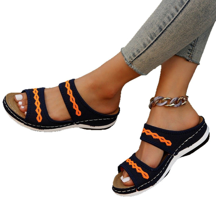 Dame komfortable sandaler med moderigtige rem-design Stilla