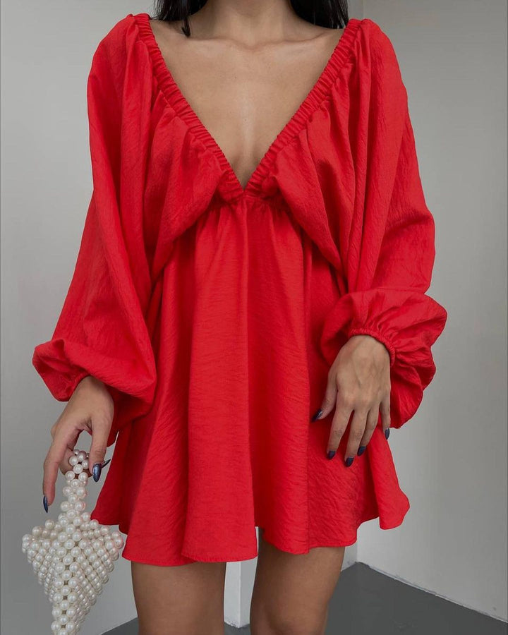 Dame sommerkjole med off-shoulder-design Stilla