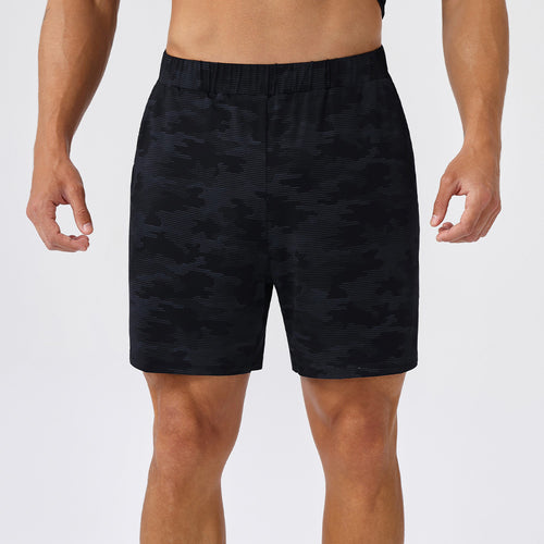 Herrer sport træningsshorts med innovativt camouflage-mønster og åndbare egenskaber Stilla