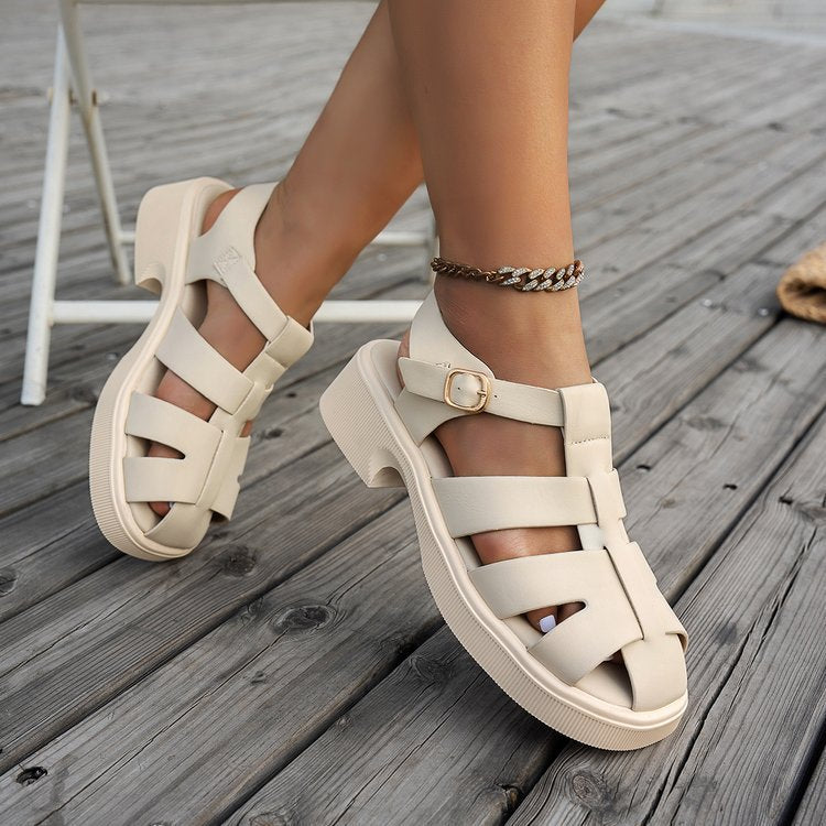 Dame Komfortable Riemchen-sandaler i moderne design med justerbar rem Stilla