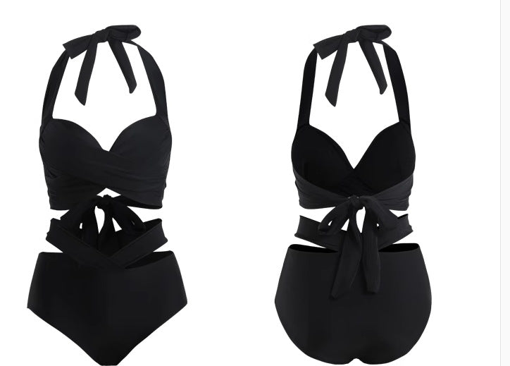 Dame bikini sæt med raffineret indpakningsdesign og justerbare stropper Stilla