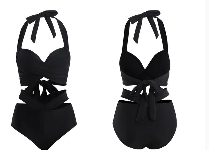 Dame bikini sæt med raffineret indpakningsdesign og justerbare stropper Stilla