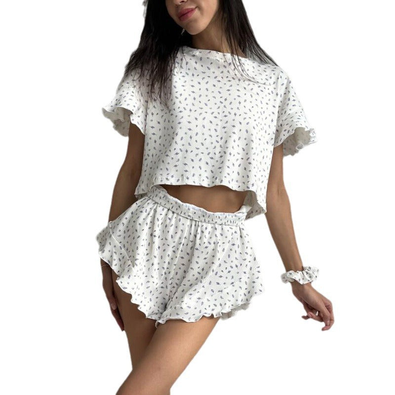 Dame Crop-Top Sæt Stilla