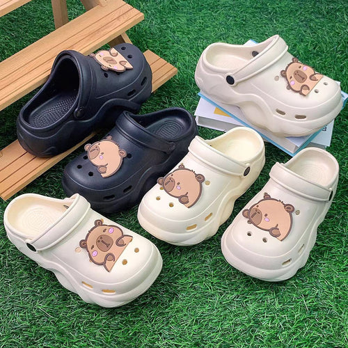 Unisex clogs med sødt bjørn motiv Stilla