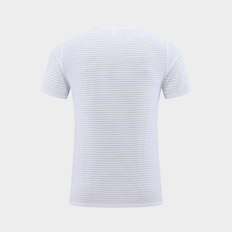 Herrer Sportsligt Funktions T-shirt med svedtransporterende teknologi og struktureret design Stilla