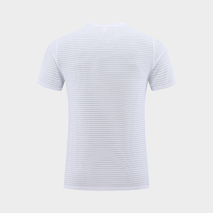 Herrer Sportsligt Funktions T-shirt med svedtransporterende teknologi og struktureret design Stilla