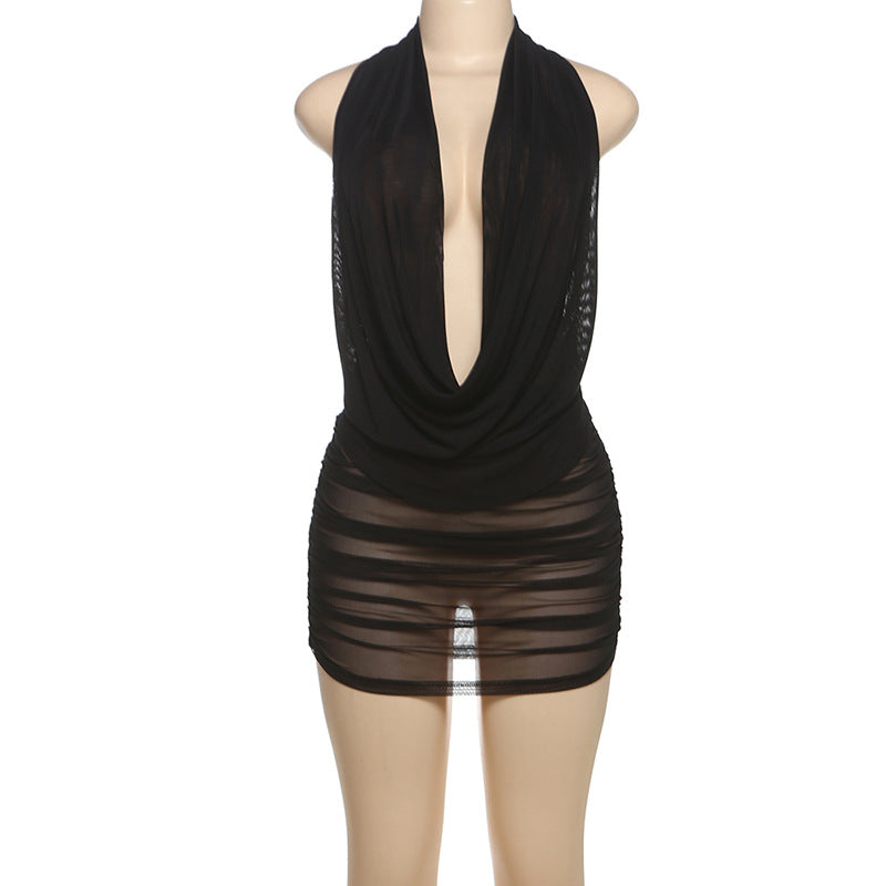 Dame trendy wrap kjole Skovae