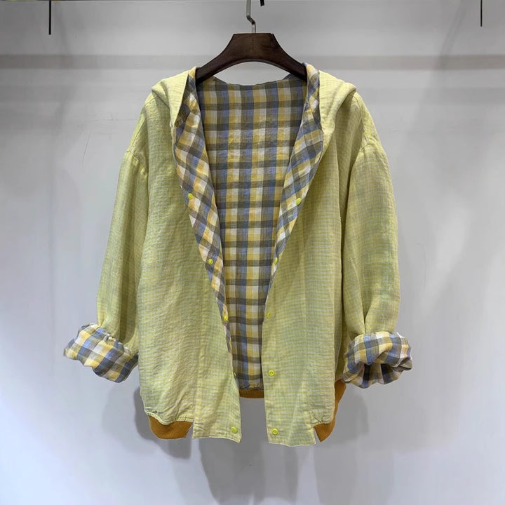 Dame Casual Hoodie Ternet Shirtjakke Stilla