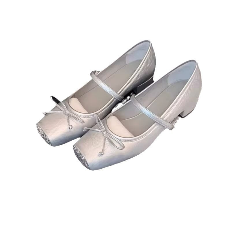 Dame Elegant Glitter-Accent Balletsko Stilla
