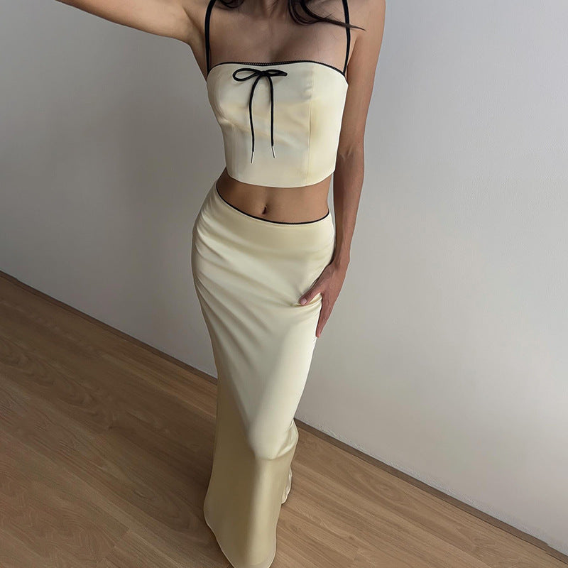 Dame Elegant To-delt A-linje Maxi Kjole Stilla