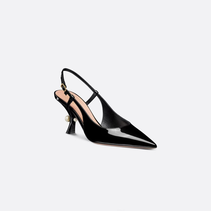 Dame Slingback-hæle med kunstnerisk skulptureret hældesign Stilla