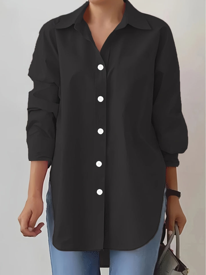 Dame elegant og behagelig langærmet blouse Stilla