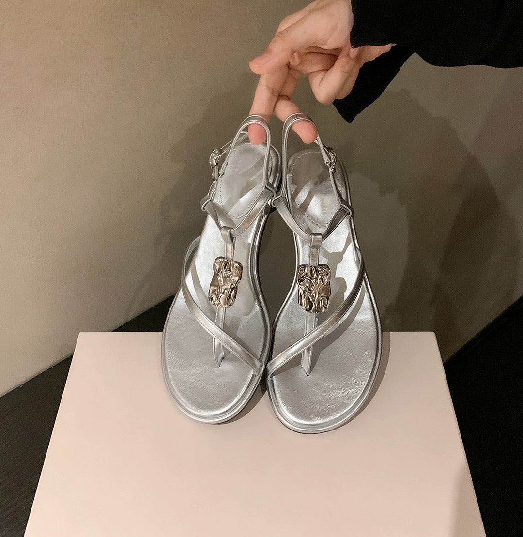 Dame Elegant Tåsplitter med kunstnerisk Smykkedetalje Stilla