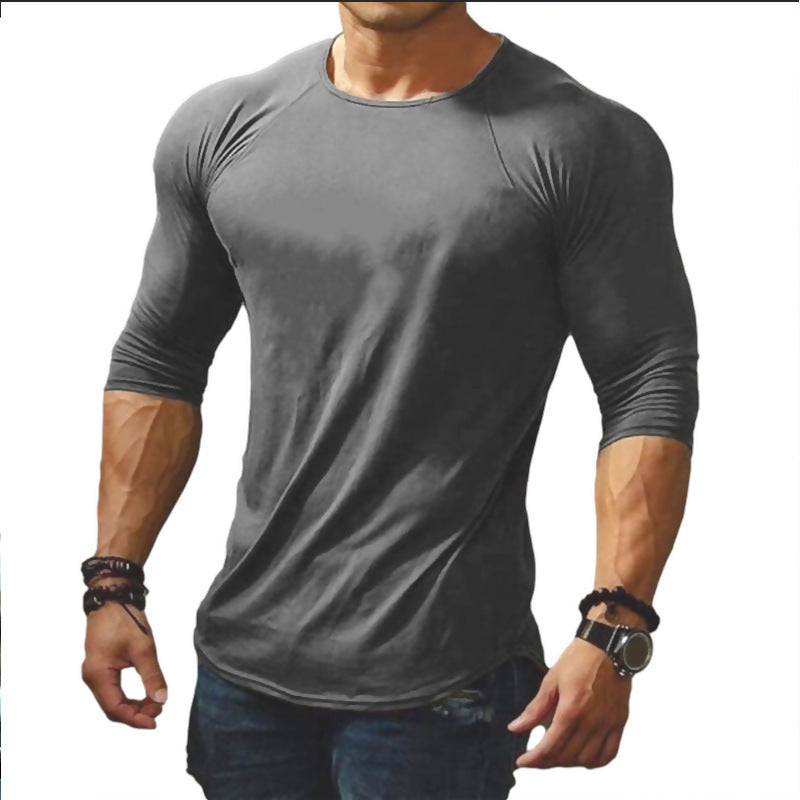 Herrer sporty langærmet skjorte i raglan-stil med funktionelt design Stilla