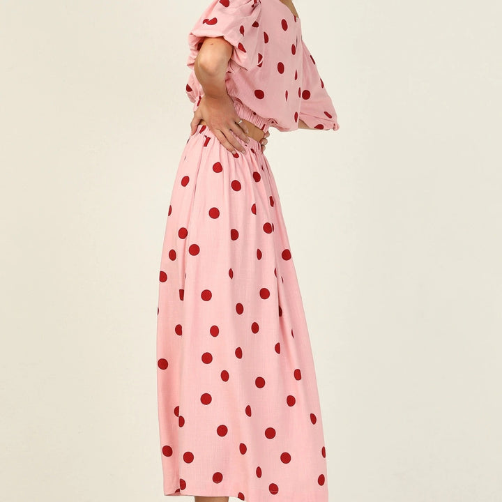 Femme Polka Dot To-delt Sæt Stilla