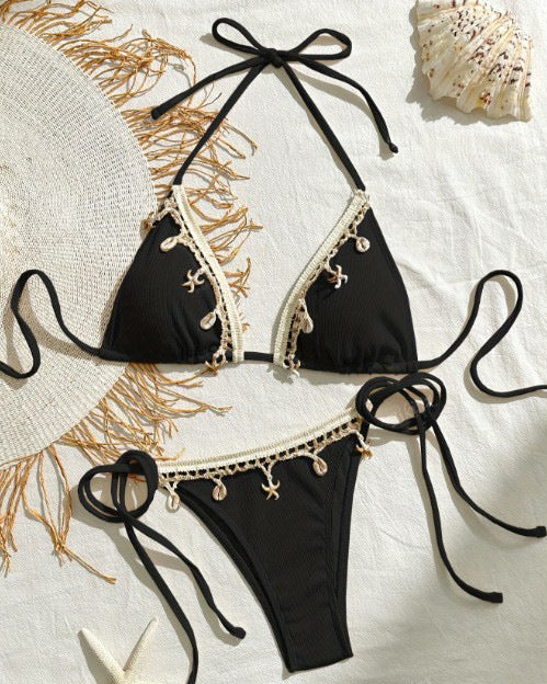 Dame Triangle Struktureret Bikini Sæt Stilla