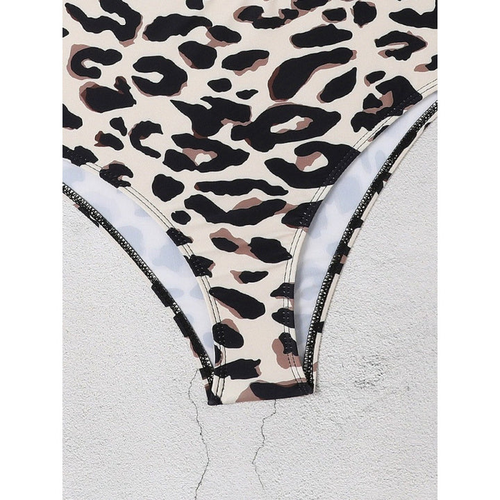 Dame bikini-sæt med moderigtig cropped top og højt skåret underdel Skovae
