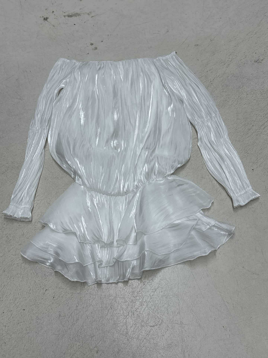 Dame luftigt Off-Shoulder kjole med flæser Skovae
