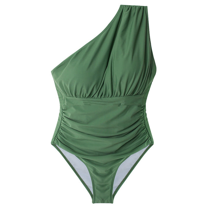 Dame elegant et-delt svømmedragt med asymmetrisk snit og mode drapering detaljer Stilla