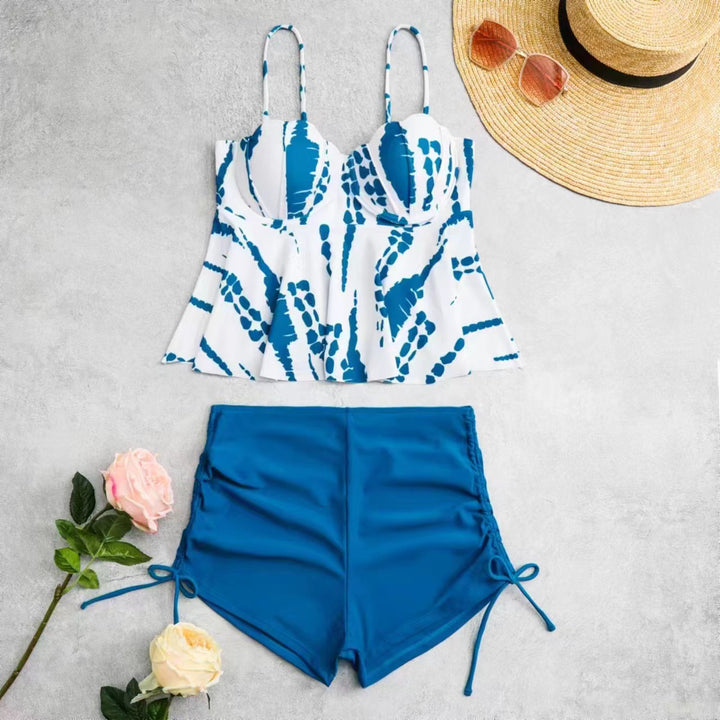 Dame Flydende Badedragt med justerbart stroppe-system og detaljeret design Stilla