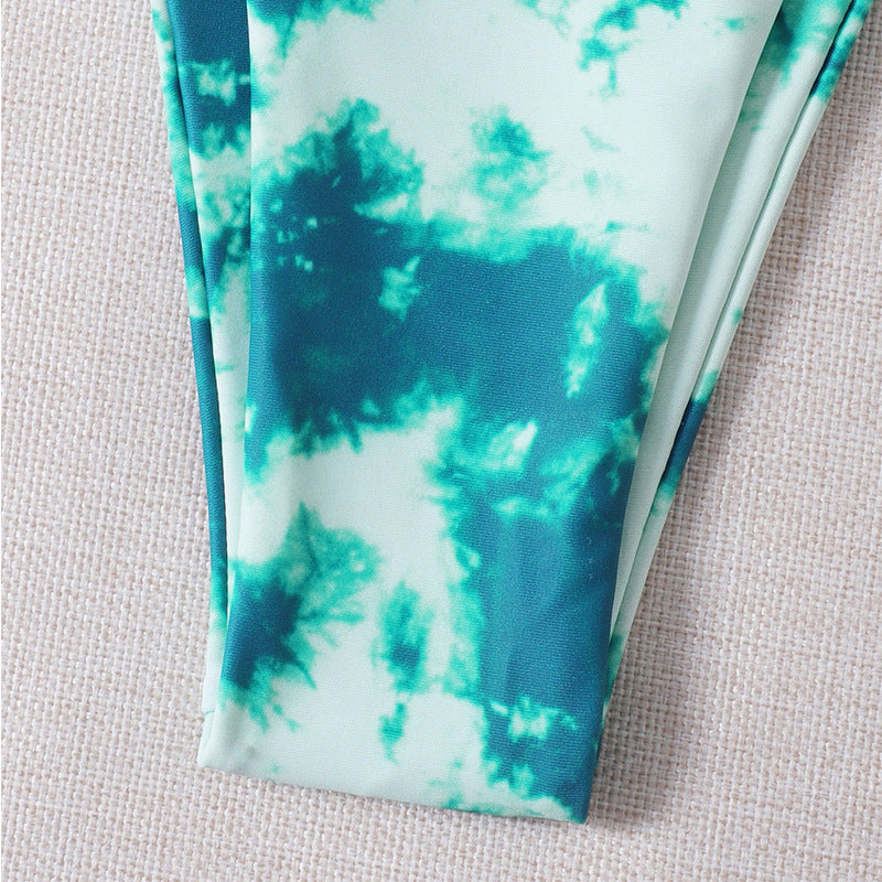 Dame Triangel-Bikini med stilfuldt batikdesign Skovae