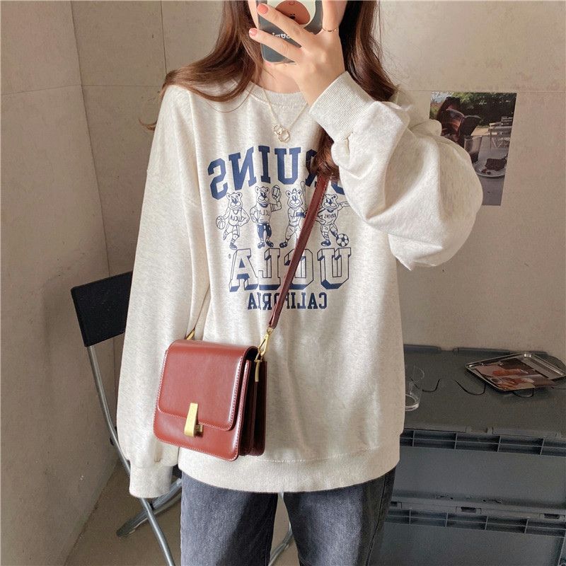 Dame Casual Grafik Sweatshirt med legende design Stilla