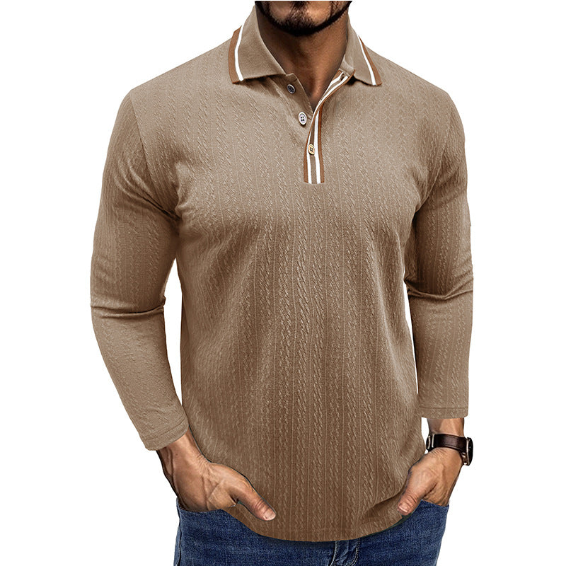 Herre Polo-Shirt med struktureret design og moderne krave Stilla