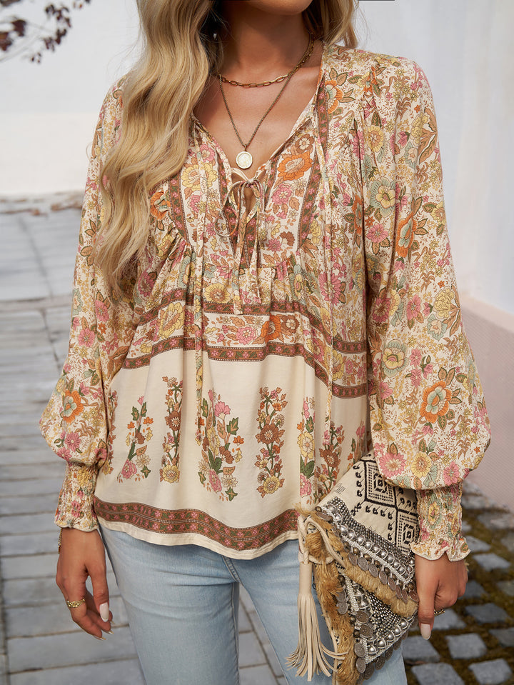 Femme Floral Boho Bluse Stilla