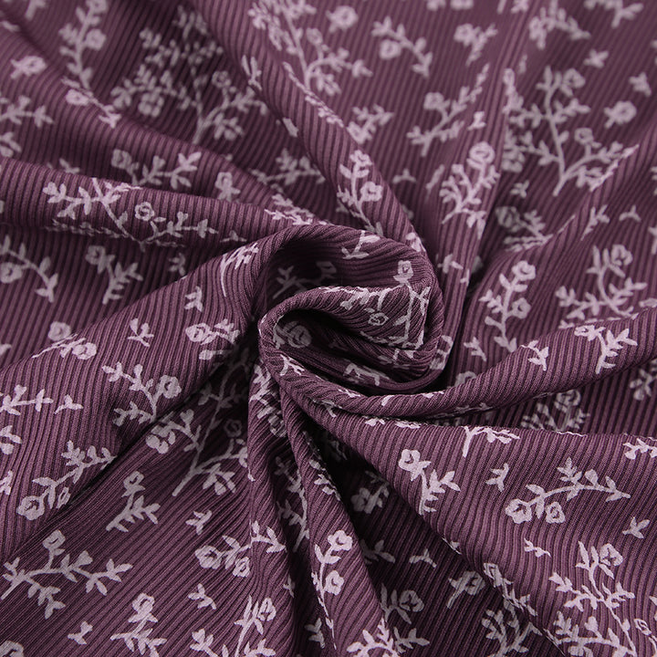 Dame afslappende Top- og shorts-sæt med legende blomsterprint og voluminøse ærmer Stilla