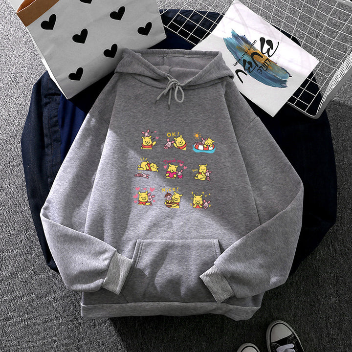 Dame hoodie med unikt Pikachu motiv Stilla