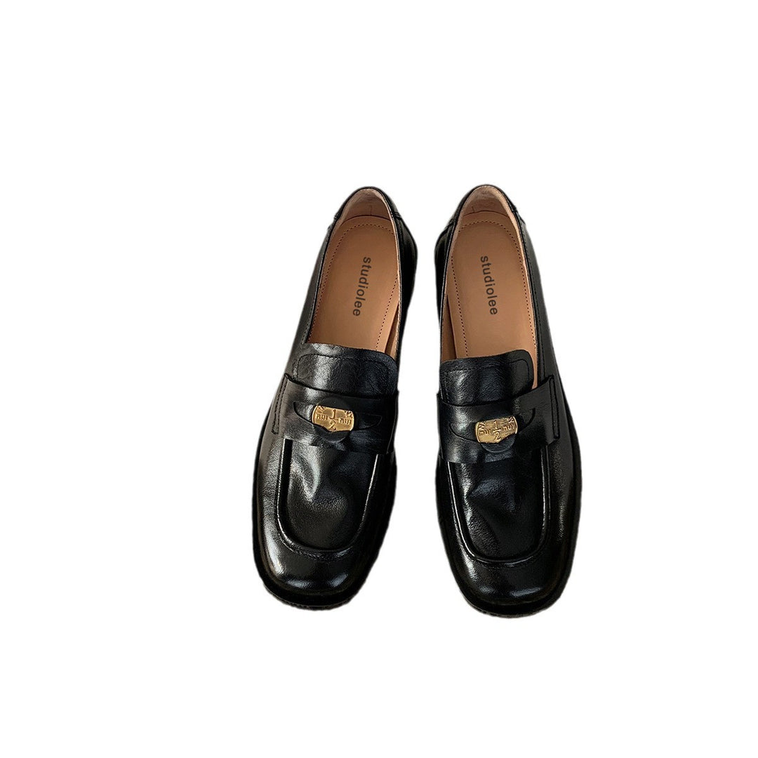 Dame Elegant Læder Slipper med dekorativ Spænde Stilla