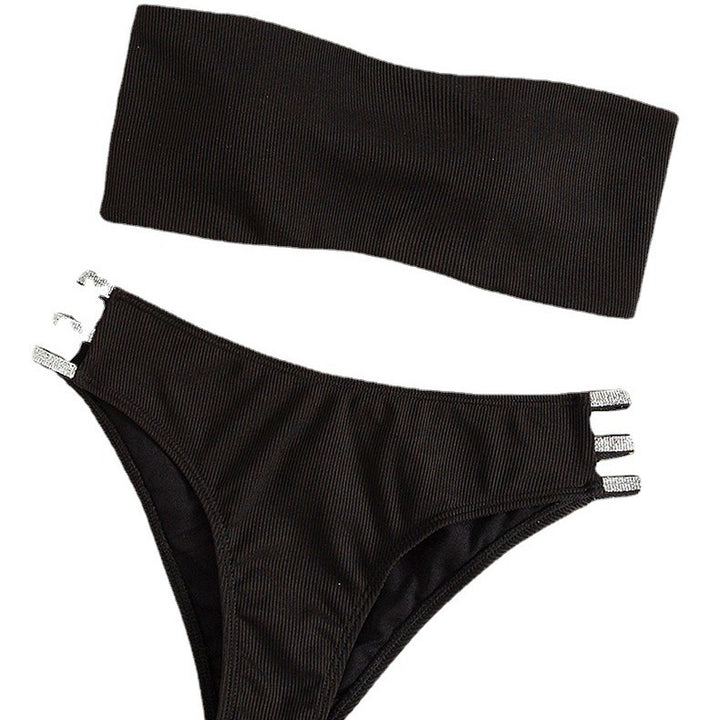 Dame Bikini med justerbare stropper og høj kvalitet tekstur Skovae