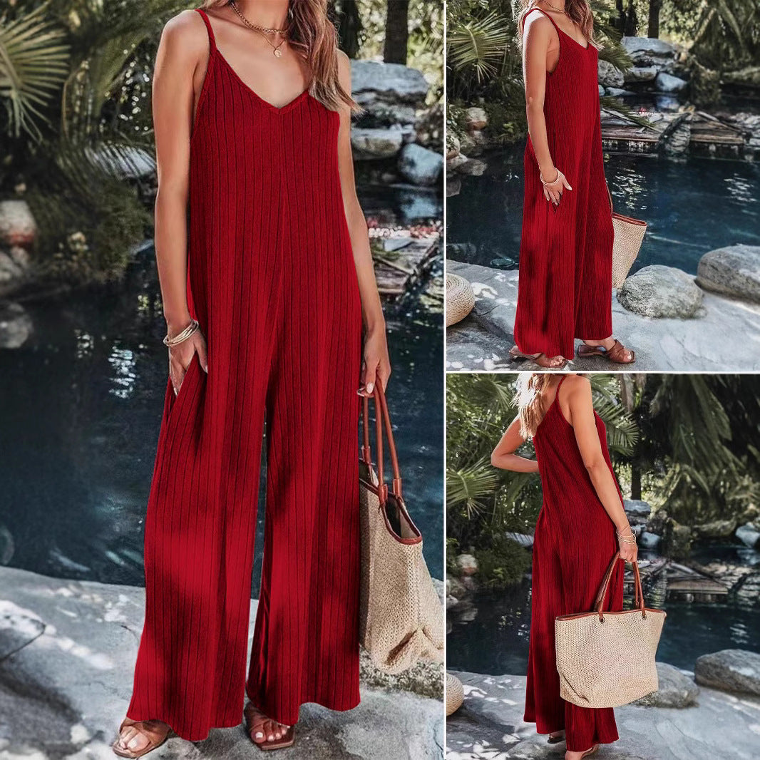 Dame Elegant og afslappet jumpsuit med brede ben Stilla