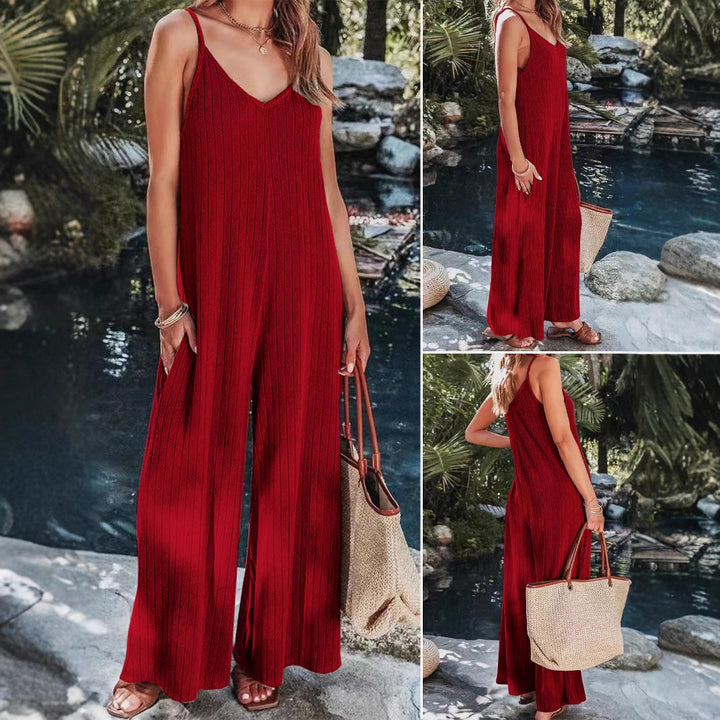Dame Elegant og afslappet jumpsuit med brede ben Stilla