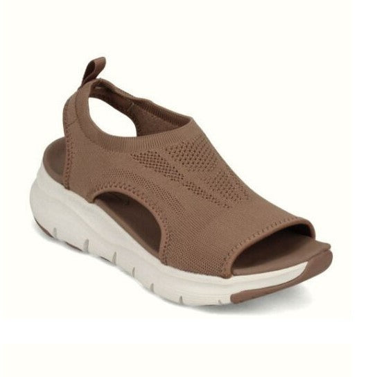 Dame Åndbare Strik Åben Tå Slipper Sandaler Stilla
