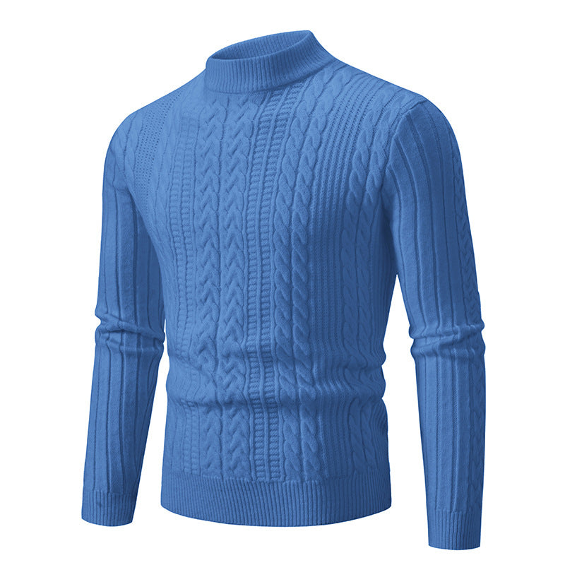 Herrer struktureret kabelstrik sweater Stilla