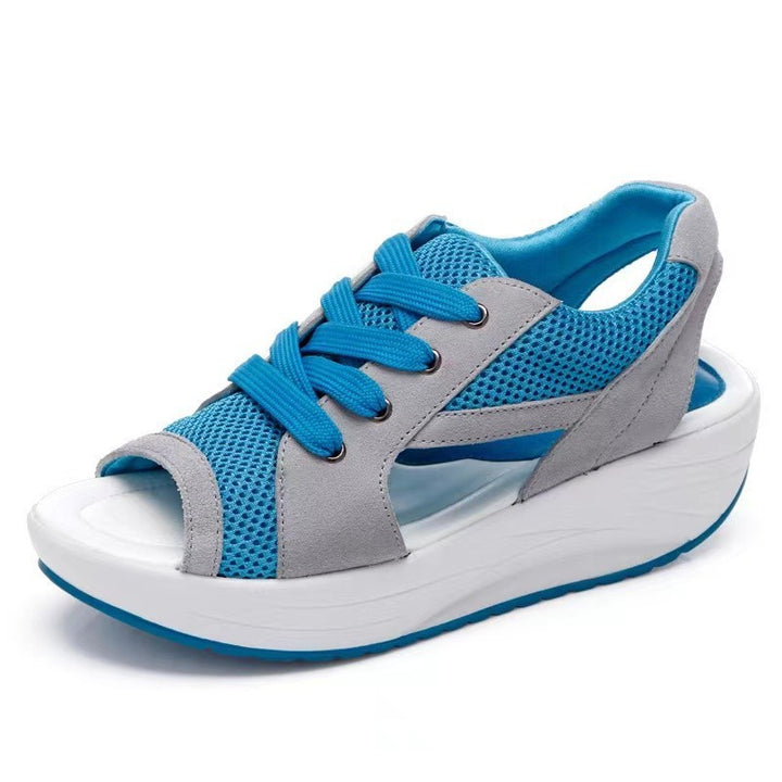 Dame Mesh Platform Sandaler Stilla