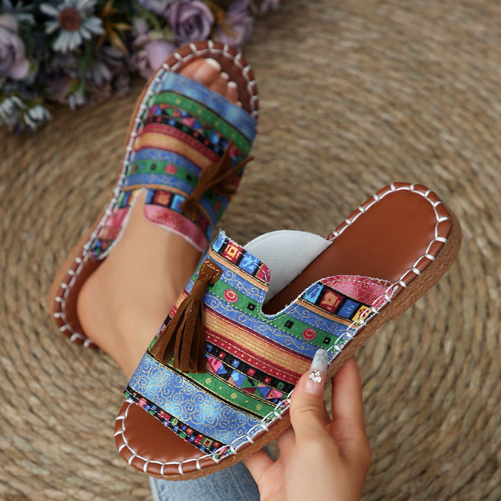 Dame stilfulde Boho Glid Sandaler Stilla