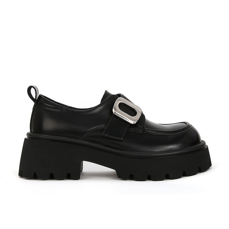 Kvinder Chunky-sål Mary Jane Loafers med dekorativ spænde-detalje Stilla