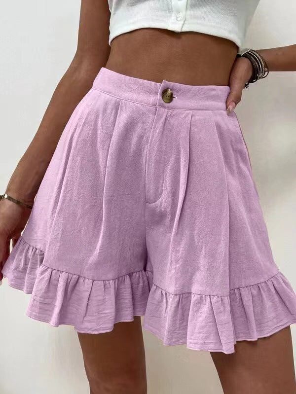 Dame Svingende Volangkant Shorts Stilla