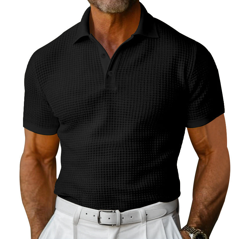Herrer polo shirt med struktureret design og klassisk pasform Stilla