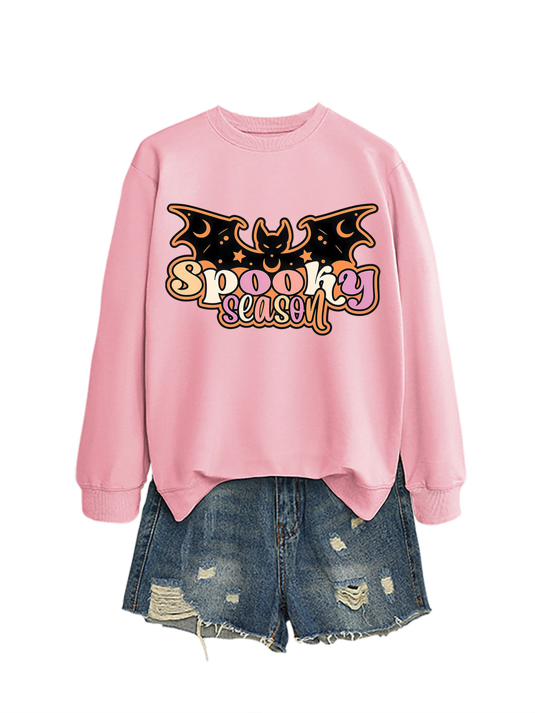 Kvinders sweatshirt med kreativ Halloween-design Stilla