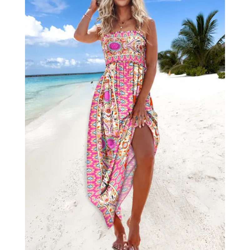 Kvinder Bohemian Paisley Maxi Kjole Stilla