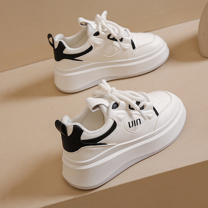Dame sneakers med tykk platform og åndbart overmateriale Stilla