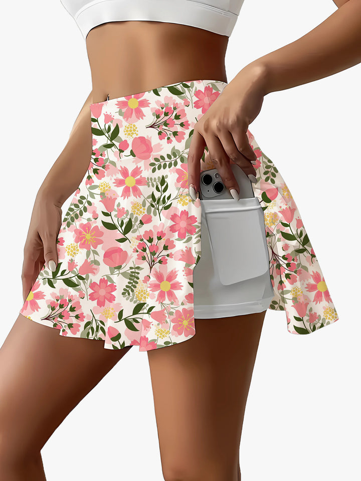Femme Floral Sportsnederdel Stilla